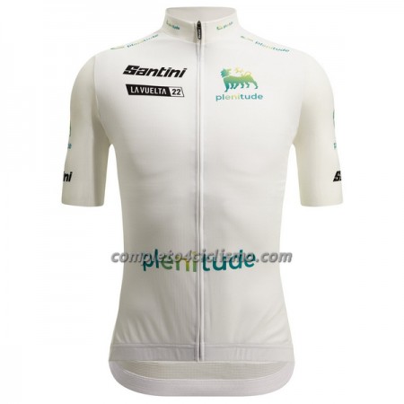 Maglia 2022 LA Vuelta Manica Corta Bianco